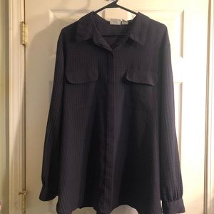 Button down purple Blouse size 24